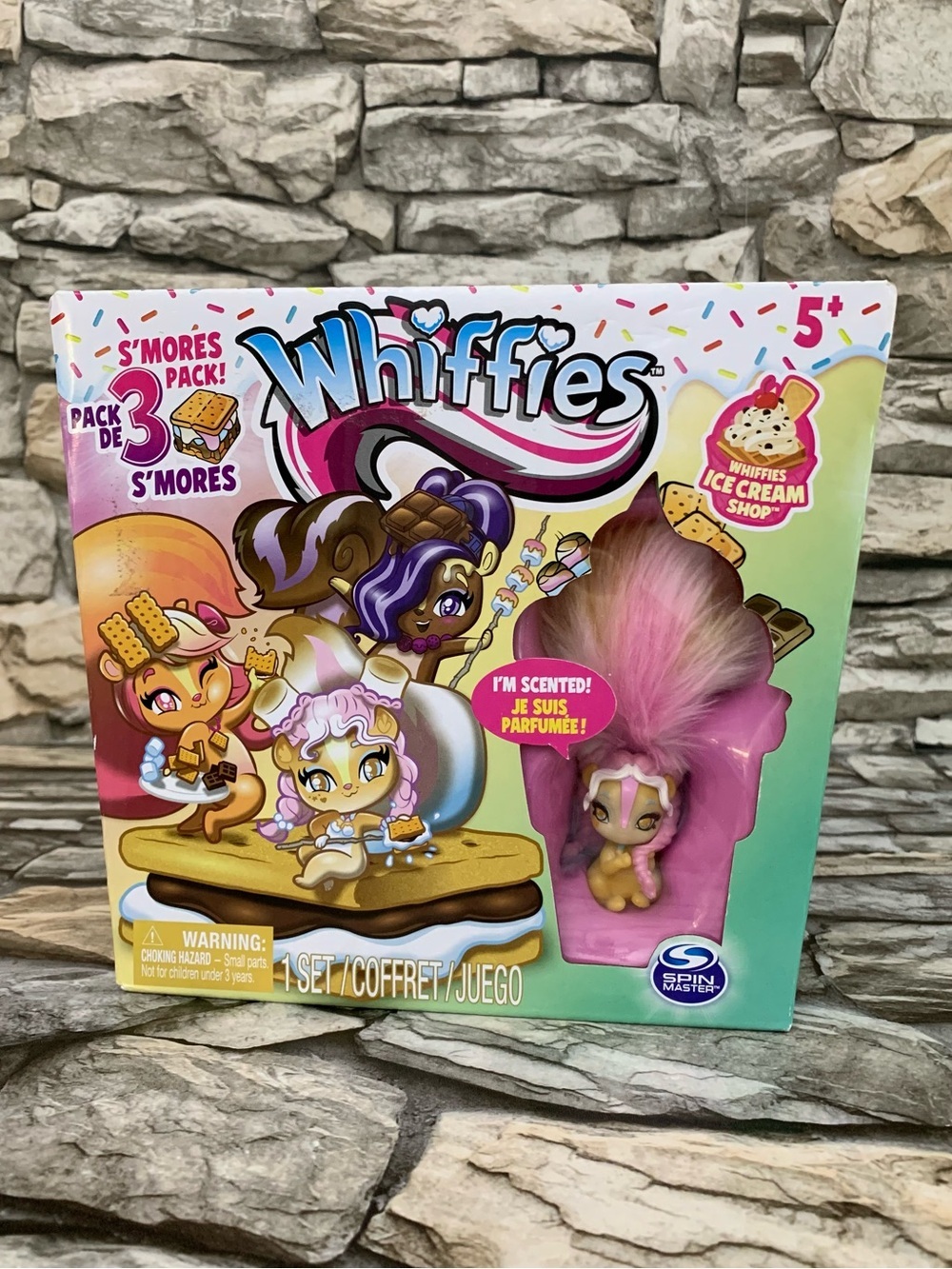 New Spin Master Whiffies Scented Smores 3 Pack Animals Set Toys Dolls Figures